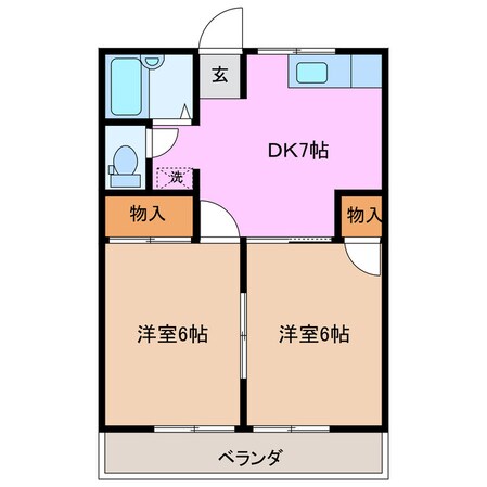 エスポア平田の物件間取画像